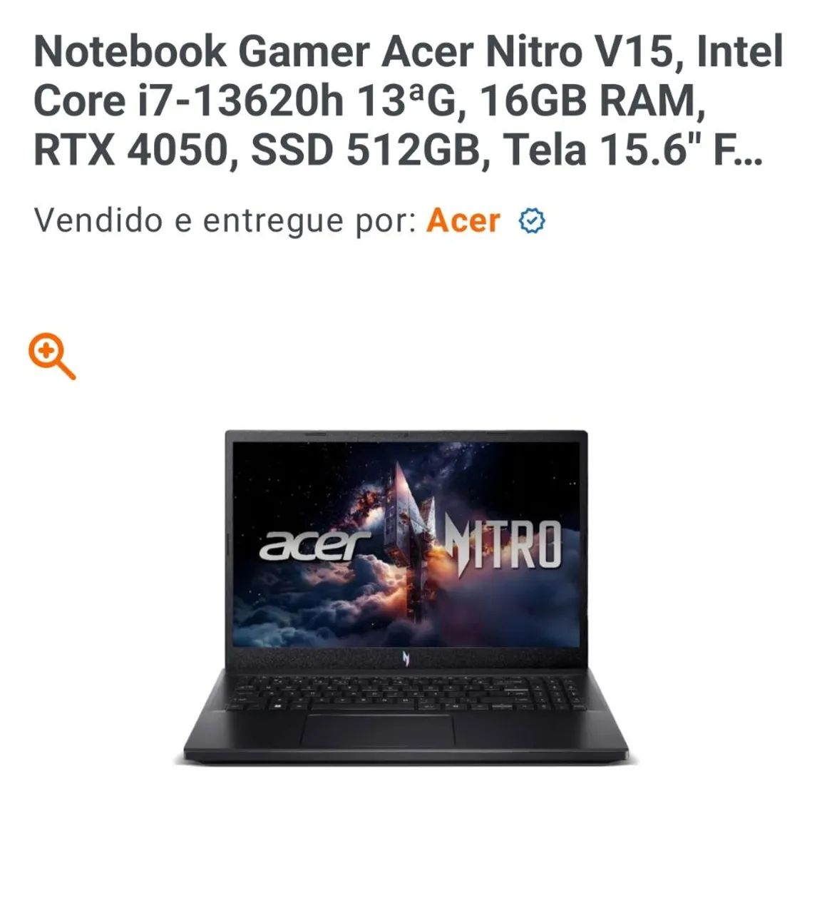 Notebook Acer 7037 16GB RTX 4050 - Foto 2