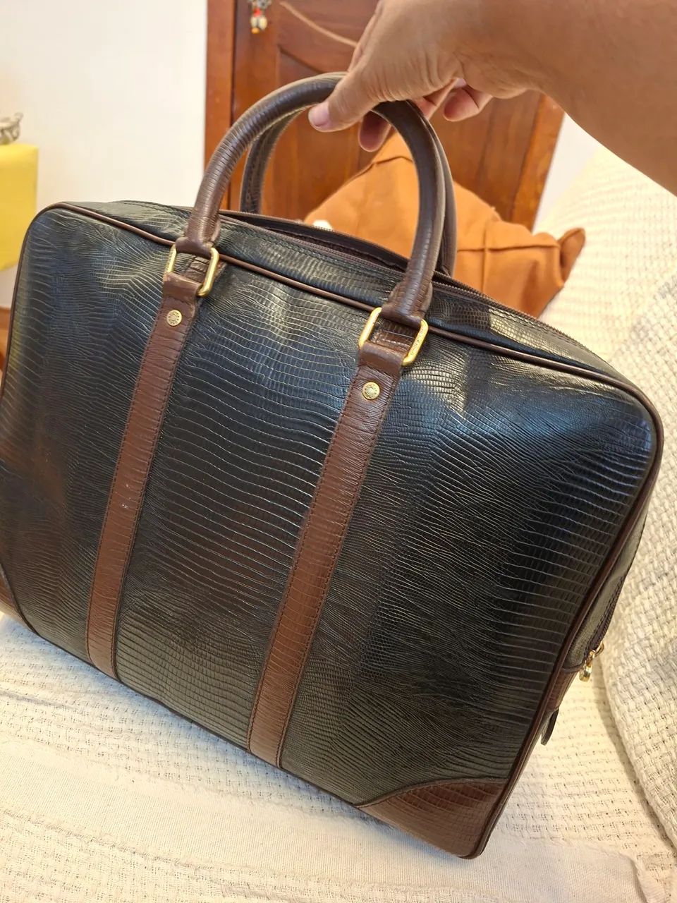 Mala executiva de couro  - Foto 2