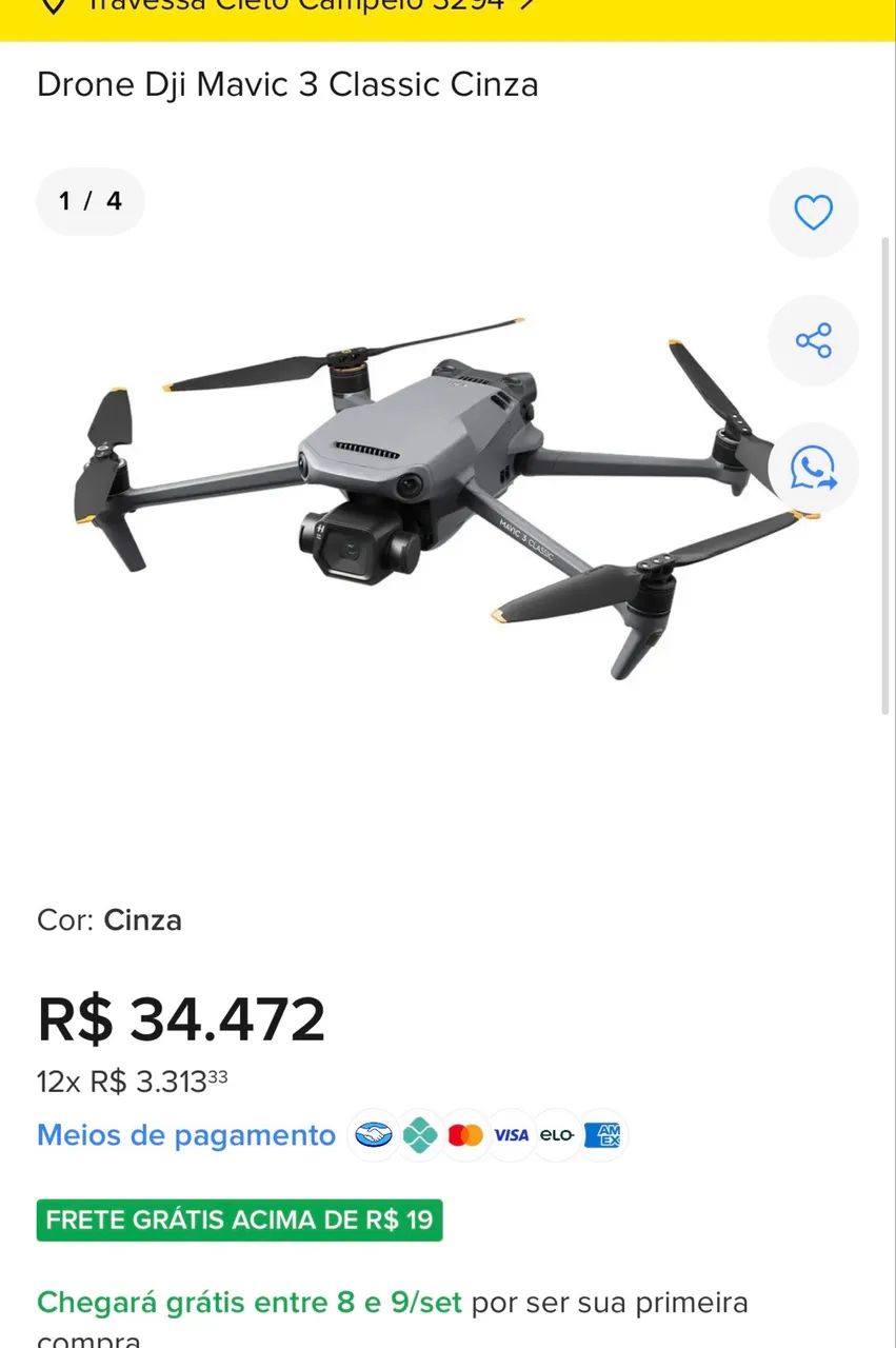 DRONE SEMI-NOVO 