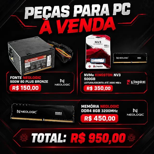 ? PEÇAS PARA PC À VENDA