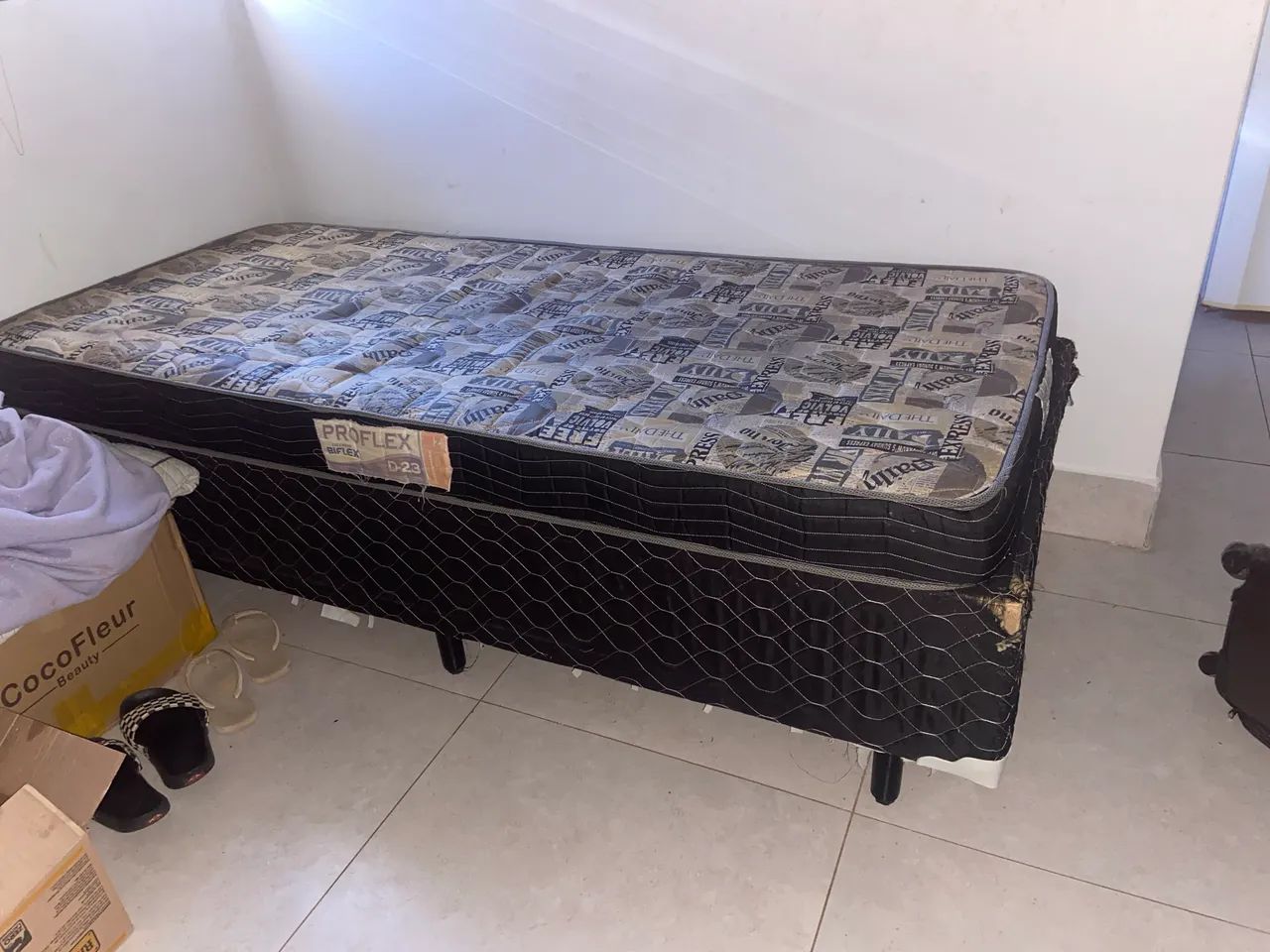 Cama de solteiro proflex 