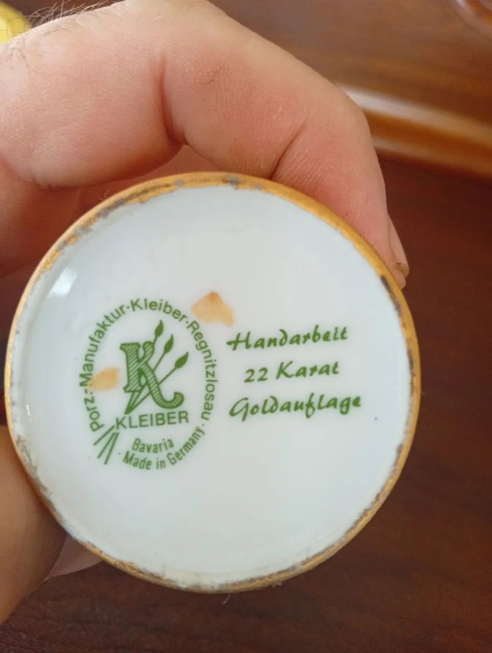 Caneca alemão trabalhada no ouro 24kl - Foto 4