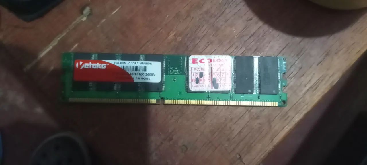 MEMÓRIA RAM DDR1 DIMM 1GB