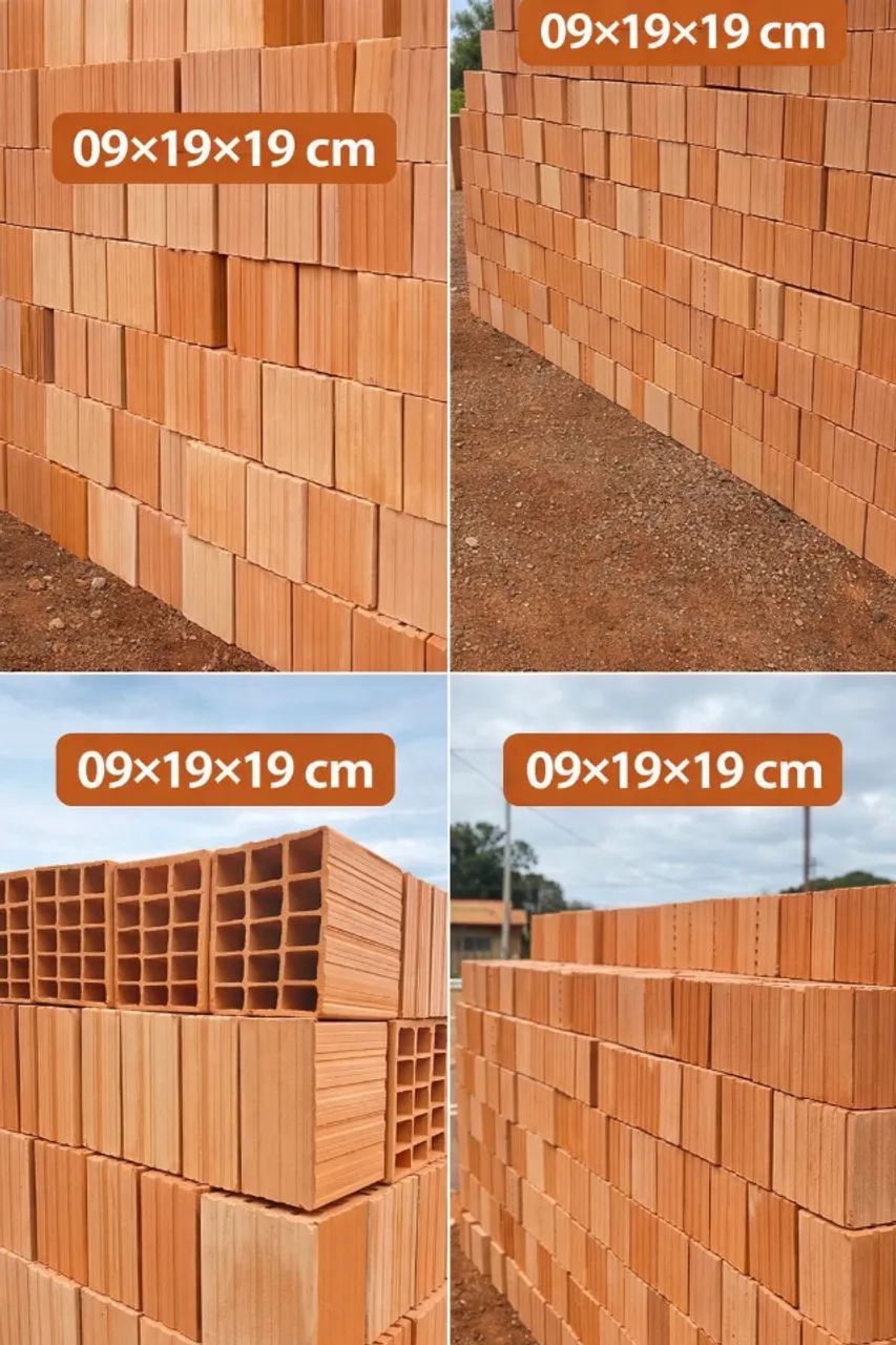 Tijolo 19x19x09 Milheiro Com Melhor Preço da fabrica