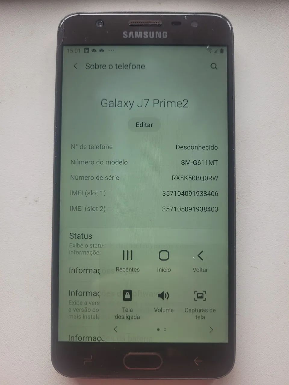 J7 prime 2 3gb ram 32gb funcionando ok