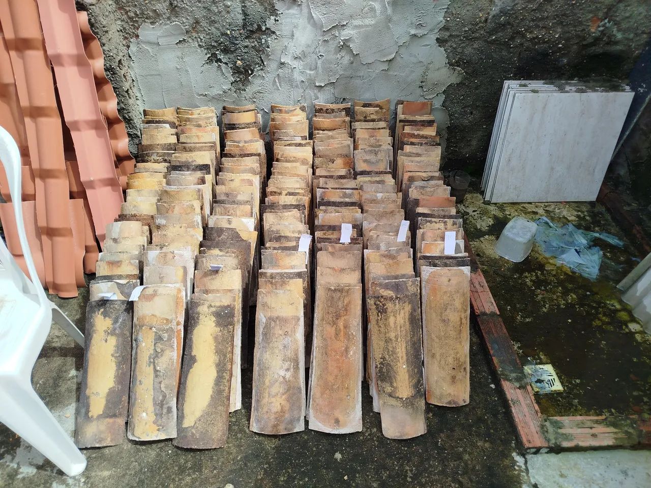 Telhas de cerâmica 