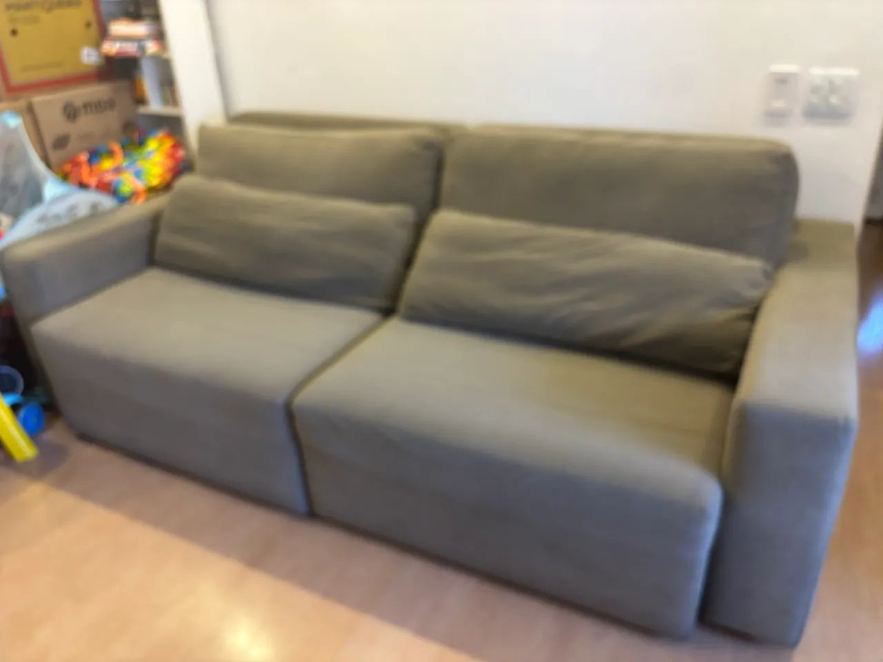 Sofá, 2 módulos, 2,40m, retrátil e reclinável, 4 posições. - Foto 2