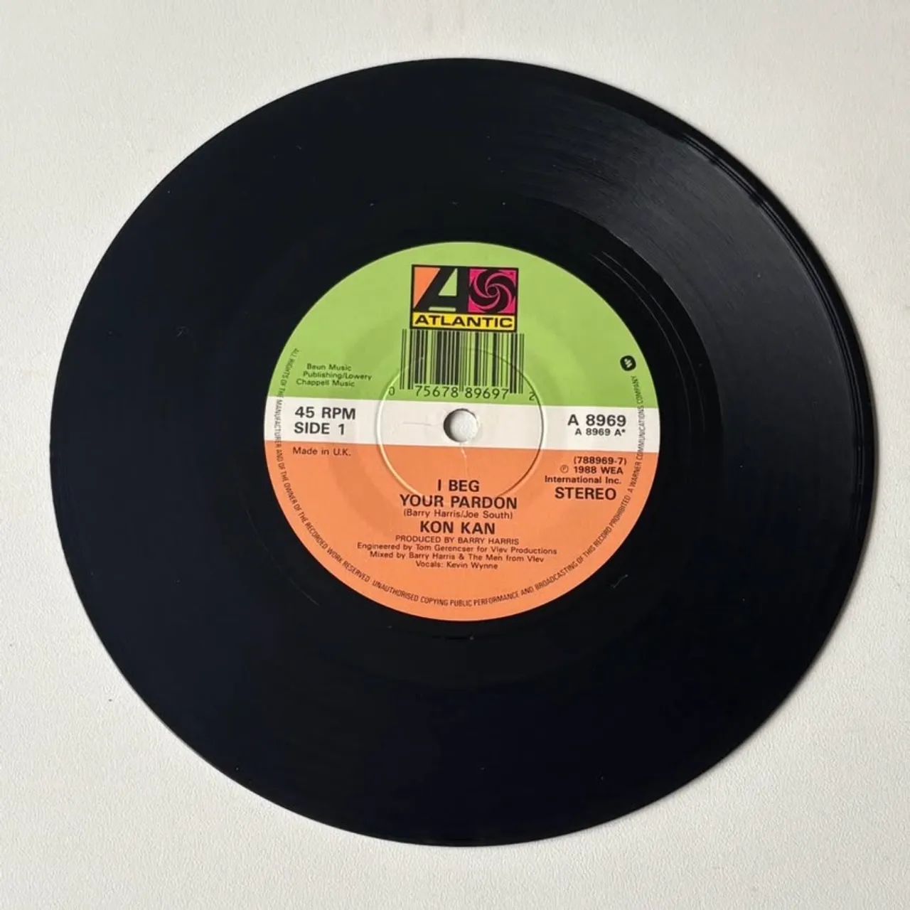 Kon Kan I Beg Your Pardon Vinil Compacto Importado UK 1988 - Foto 4