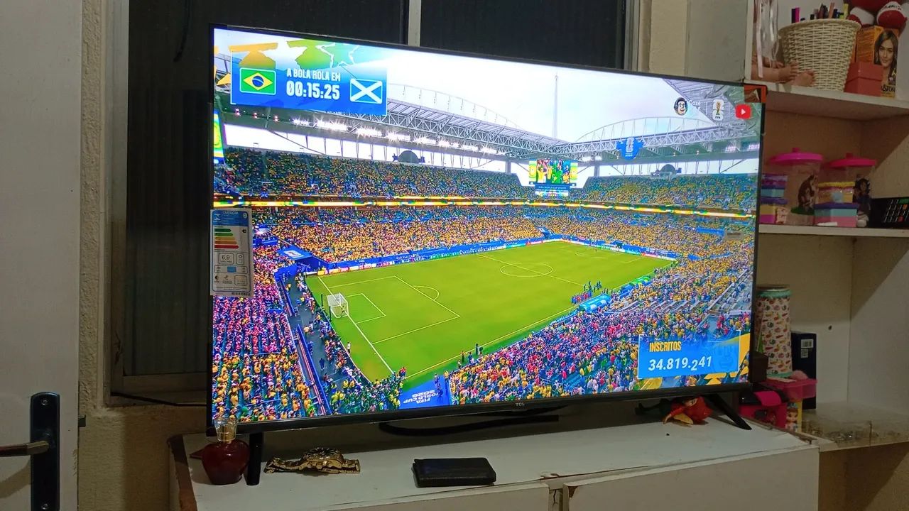 Smartv TCL 43 polegadas, bluetooth comando de voz  - Foto 2