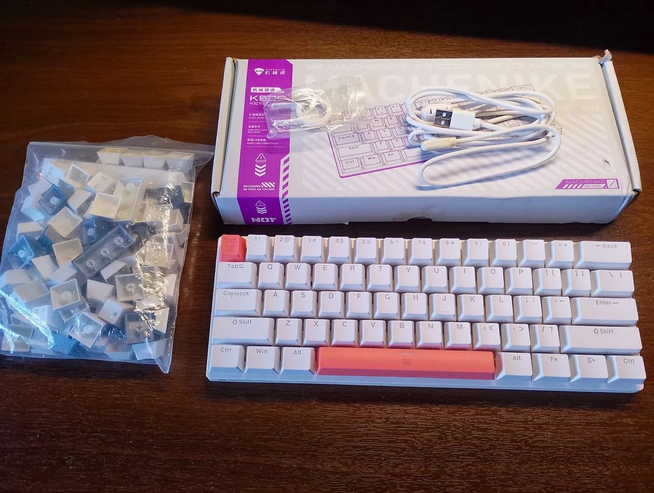 Teclado Machenike k500 + Keycaps
