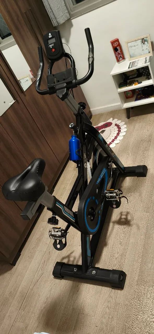 Bicicleta ergométrica azul 13kg