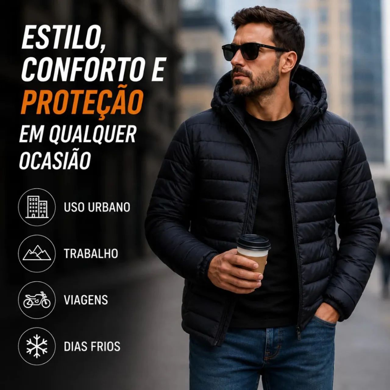 Casaco Jaqueta Puffer - Foto 2