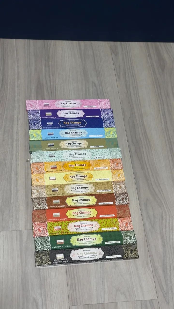 incensos nag champa diversos aromas