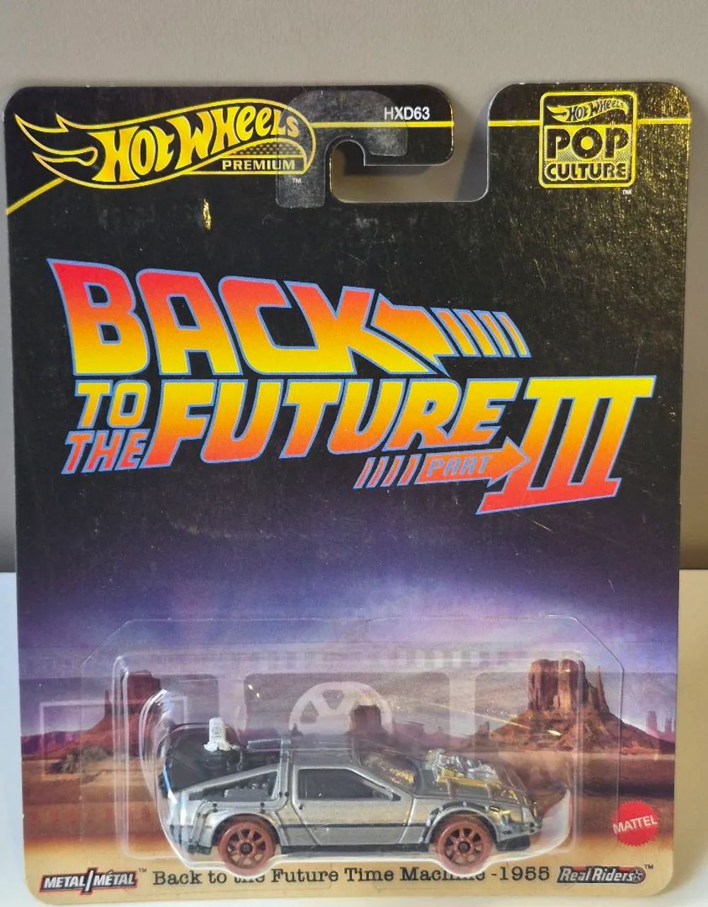 Miniatura Hot Wheels Temática De Volta Para o Futuro 3