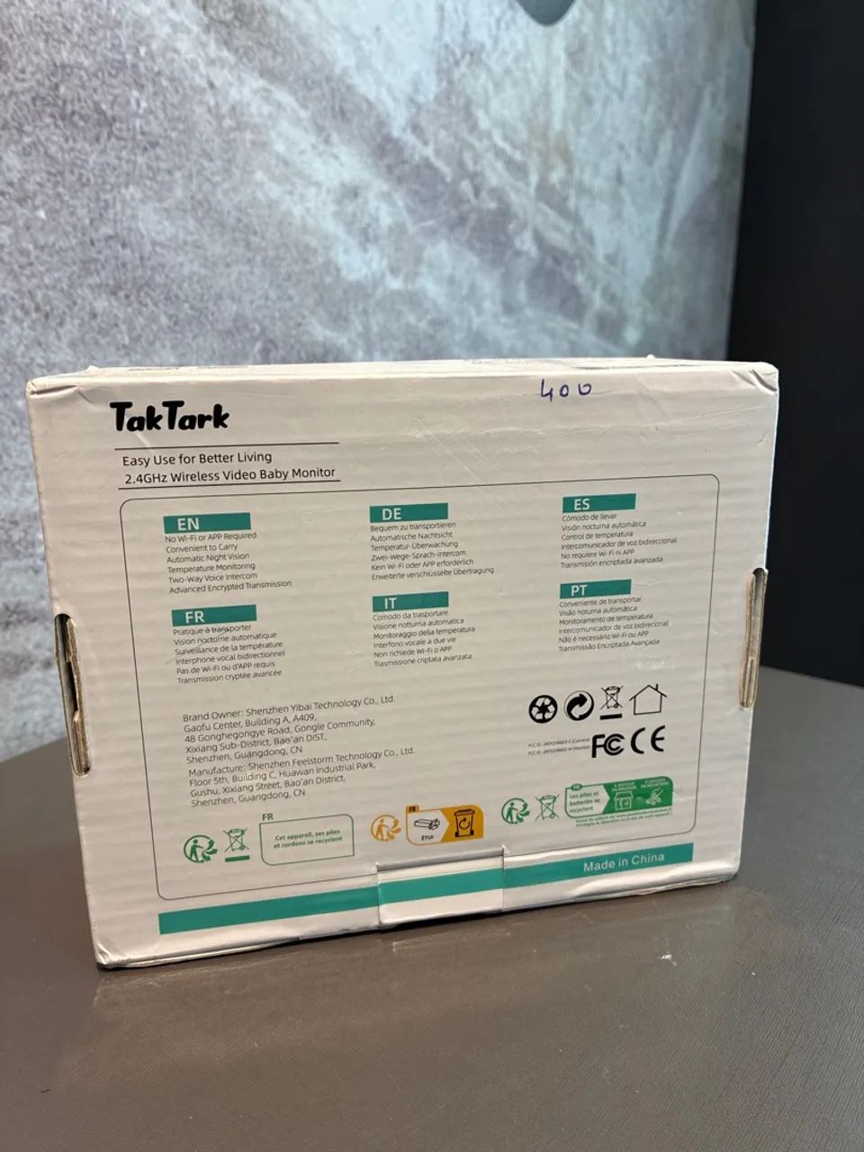 babá eletrônica sem fio com câmera da marca TakTark  - Foto 2