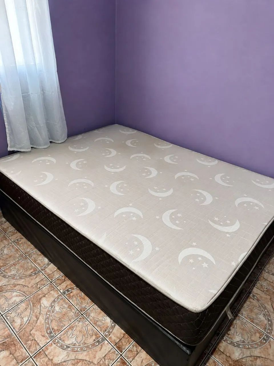 Cama box casal com colchão 