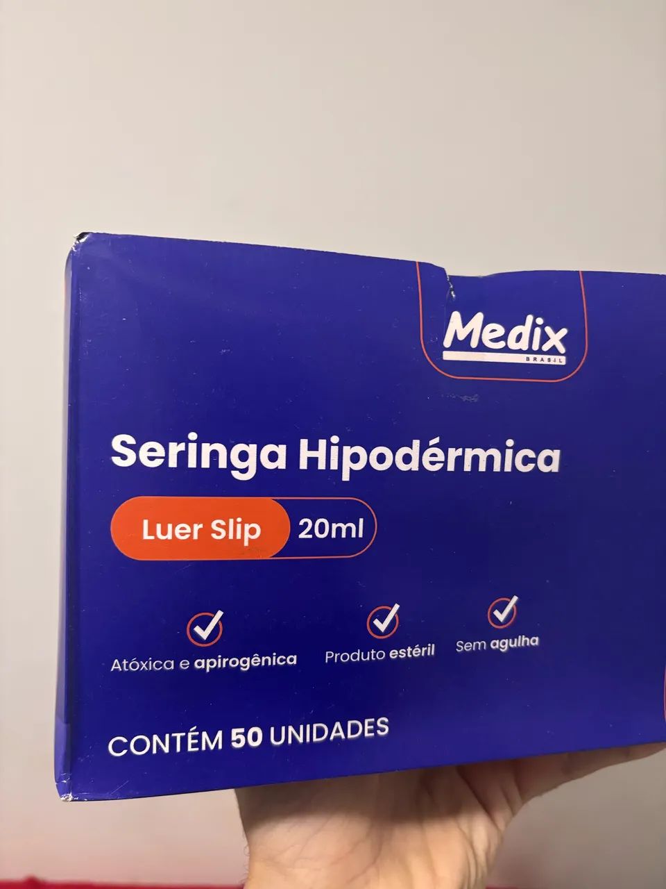 Seringa 20 ml bico liso luer slip  - Foto 3