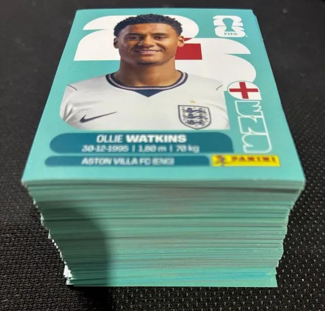 Kit com 200 Figurinhas Copa 2026 para colar sem repetição