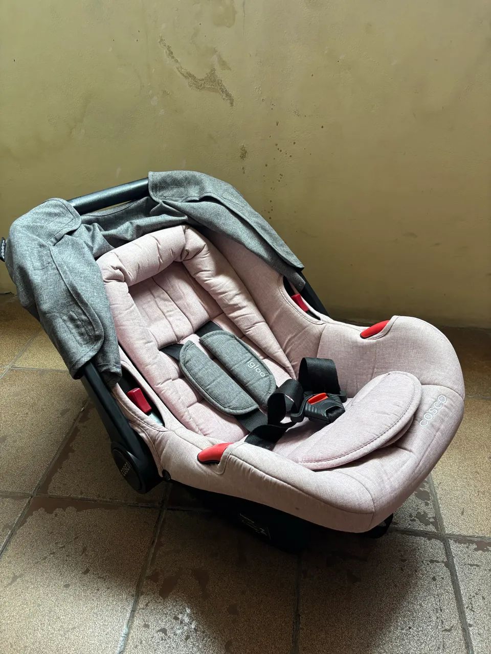 Bebê Conforto Igloo Rosa Mescla com Cinza Cosco - Foto 2