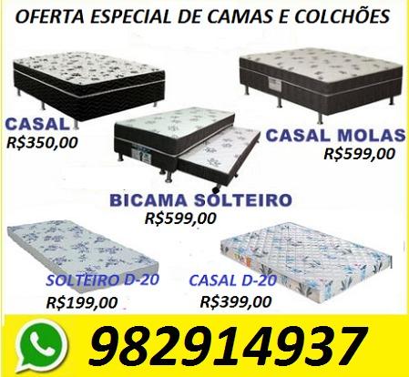 Super Promoção de Colchões e Camas Box Novas Apartir de 199,00