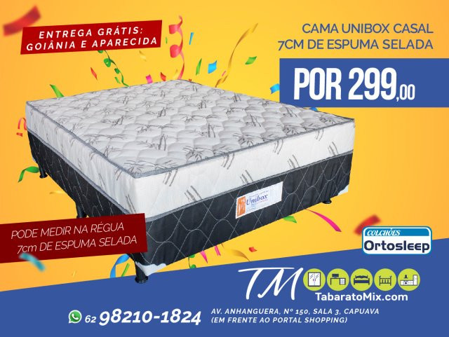 Mega Liquidação, 7Cm Espuma Selada! Até 6x Sem Juros