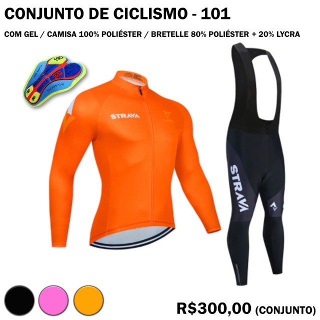 Roupa de Ciclismo Manga Longa e Calça