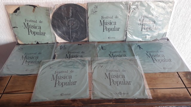 Lps - Festival de música popular - coleção completa com 10 discos de vinil