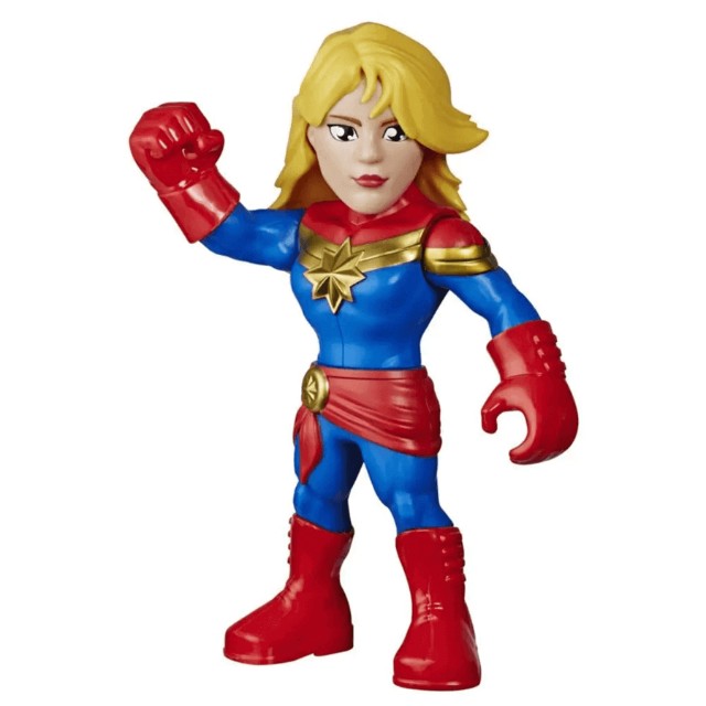 Boneco Capita Marvel Capitã Vingadores Avengers Hasbro Mega Mighties Original 25cm - Foto 4
