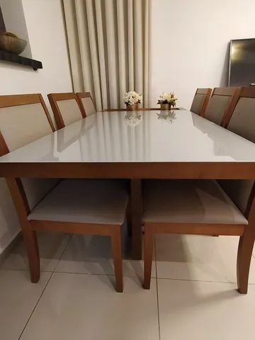 Vende. Se uma mesa com seis cadeiras. - Foto 4