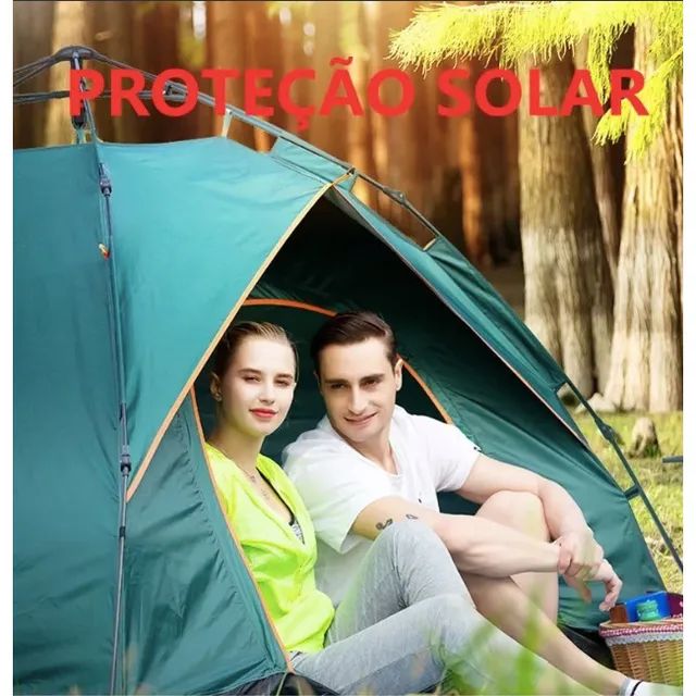 Barraca Camping Acampamento 3/4 Pessoas Lelong Le-5401  - Foto 5