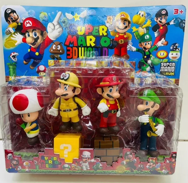 Boneco Super Mario Articulado Personagem Jogo Videogame 25cm :  : Brinquedos e Jogos