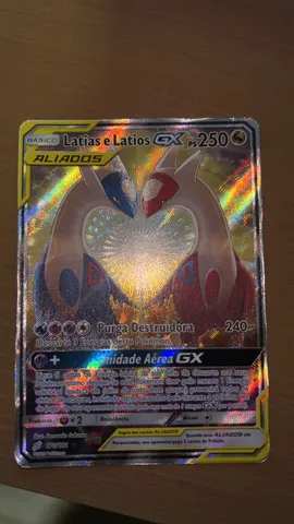 Carta Pokémon Lendário Ho-oh Gx Rainbow Lote 50 Cartas