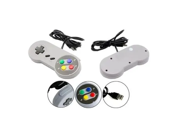 Controle Super Nintendo Usb Pc Snes Joystick _ EL101