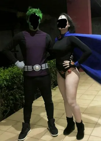 Cosplay Fantasia Ravena Jovens Titãs Teen Raven + Peruca