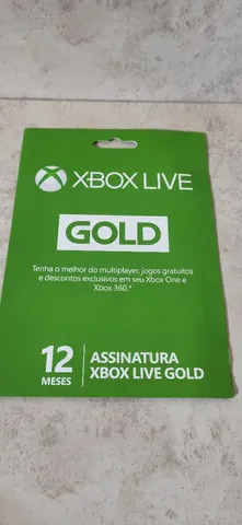 Xbox Live Gold 12 Meses Brasil Xbox 360 E Xbox One