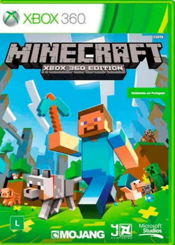 Jogo Infantil Minecraft Xbox 360 Seminovo 100% Português