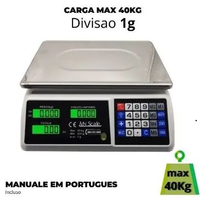 Balança Digital 40kg 1g Bivolt