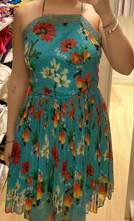 Vestido Floral Azul Antix - Foto 2