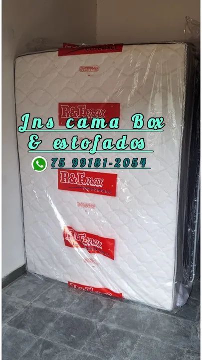 Cama box D28 Selado - Novo!!! - Foto 3