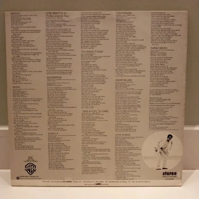 Vinil James Taylor - Gorilla - Foto 2