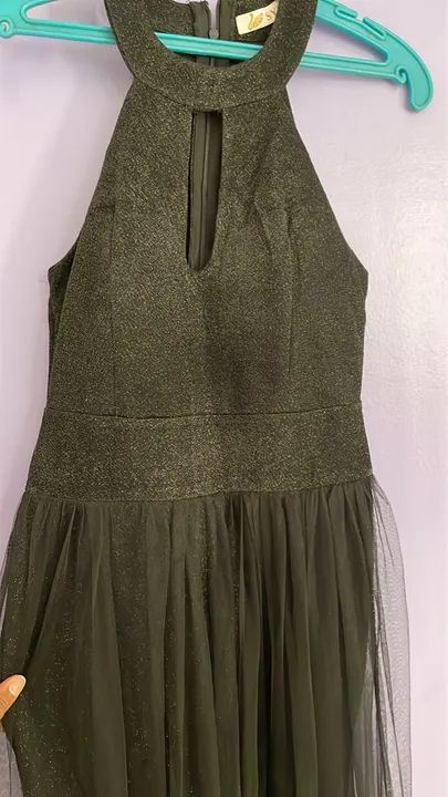 Vestido longo para festa transparente 