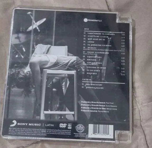 Thalía, primera fila, DVD importado64961613942017122