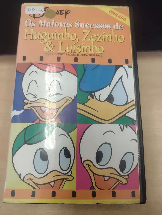 VHS Os maiores sucessos de Huguinho Zezinho e Luisinho