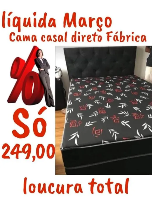 Cama Casal Direto de Fábrica - Liquidação!
