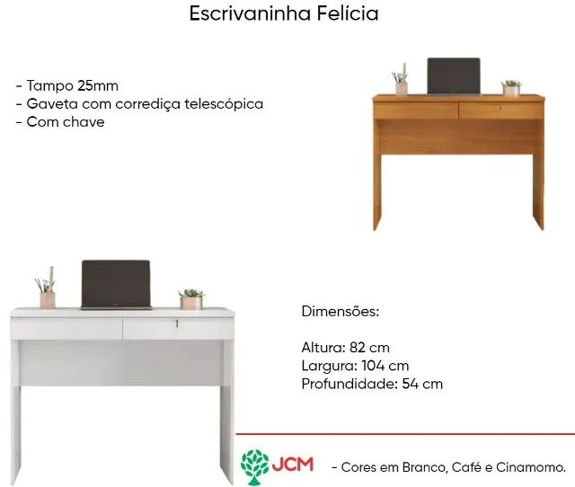 Escrivaninha Felícia - JCM Movelaria - Foto 4