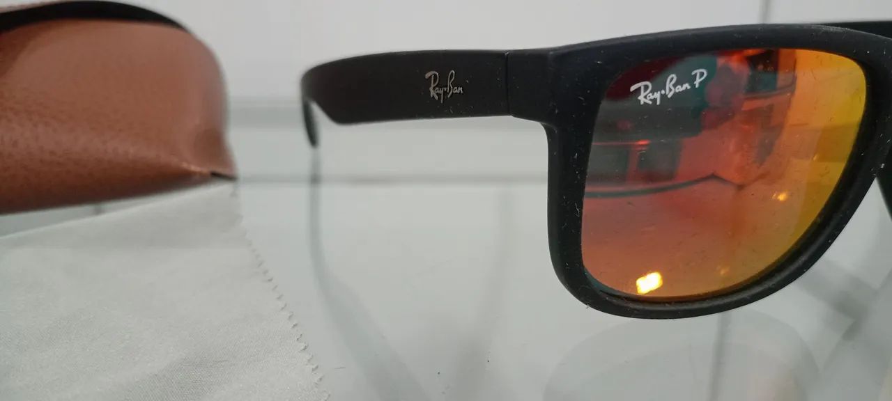 Óculos de sol Ray-ban Justin Lente Red original  - Foto 3