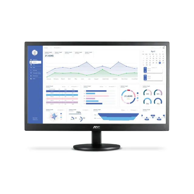 Monitor AOC 18,5 LED, VGA e HDMI