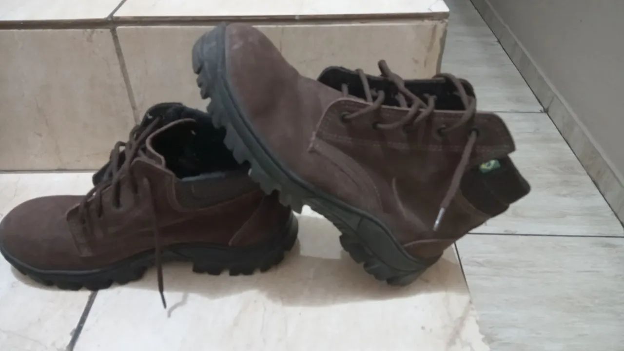 Bota Masculina Marrom - Foto 4