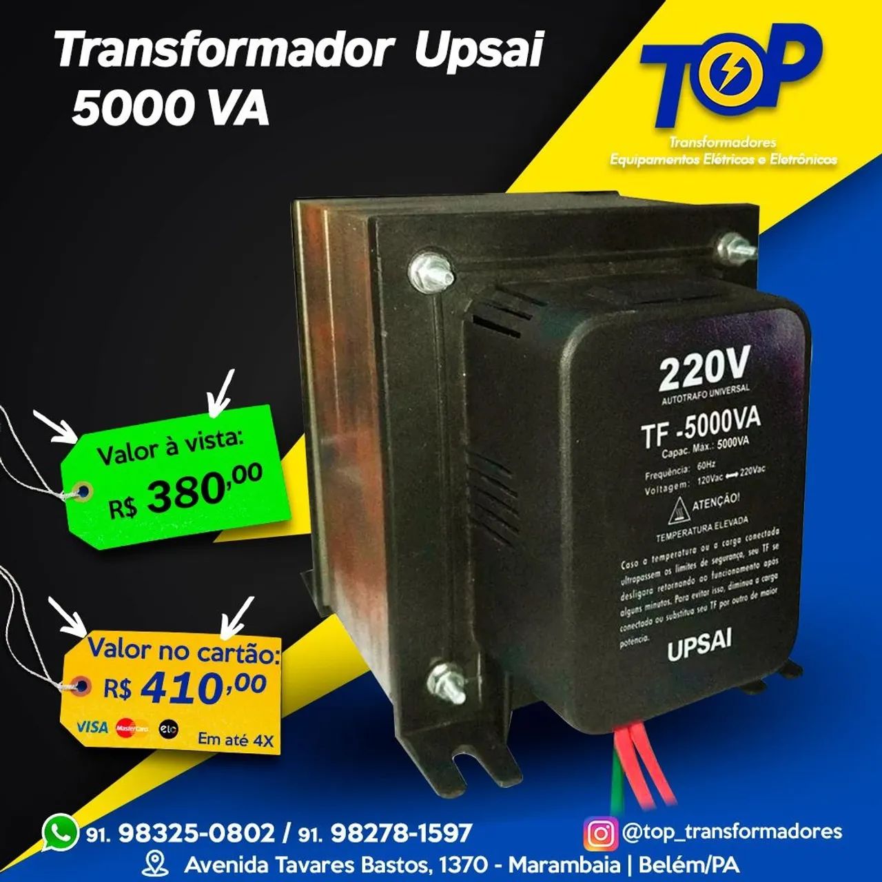 Transformador 5000 va Upsai