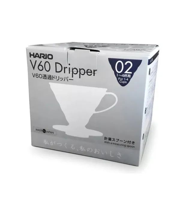 Suporte Porta Filtro V60 Hario Café Tamanho 02 Branco Original - Foto 5
